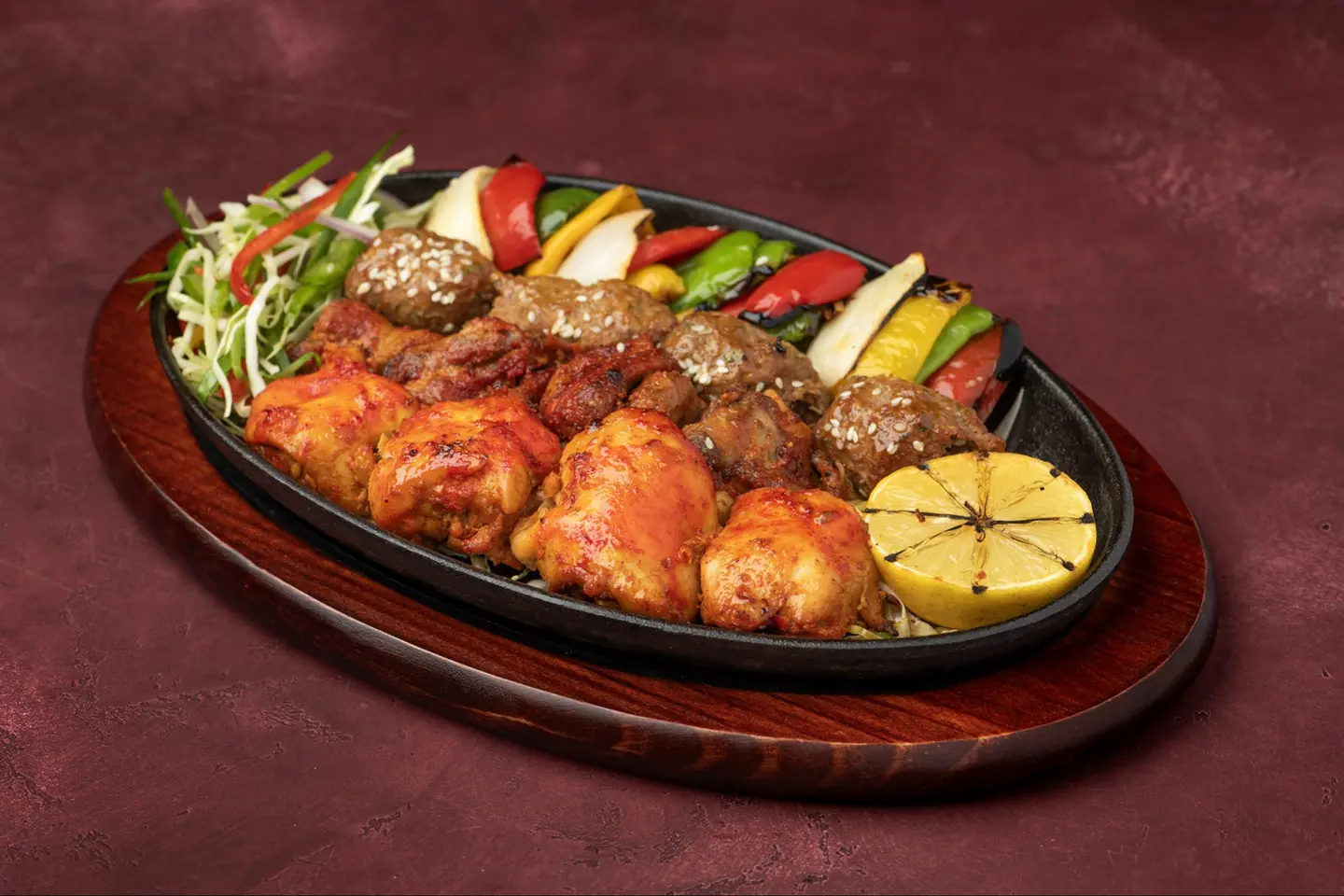 طبق مشاوي مشكل