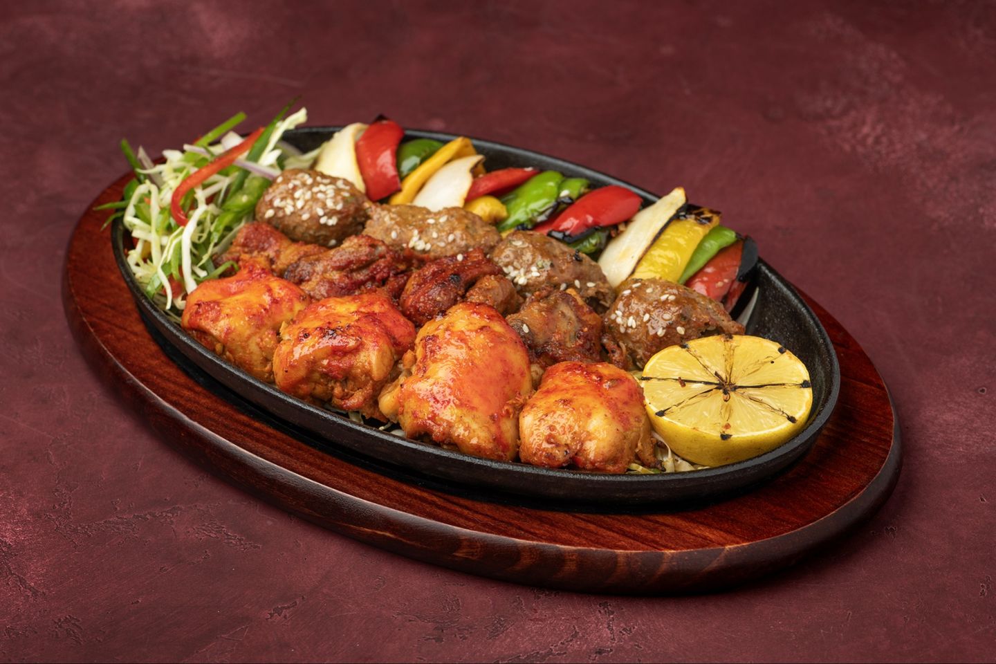 طبق مشاوي مشكل