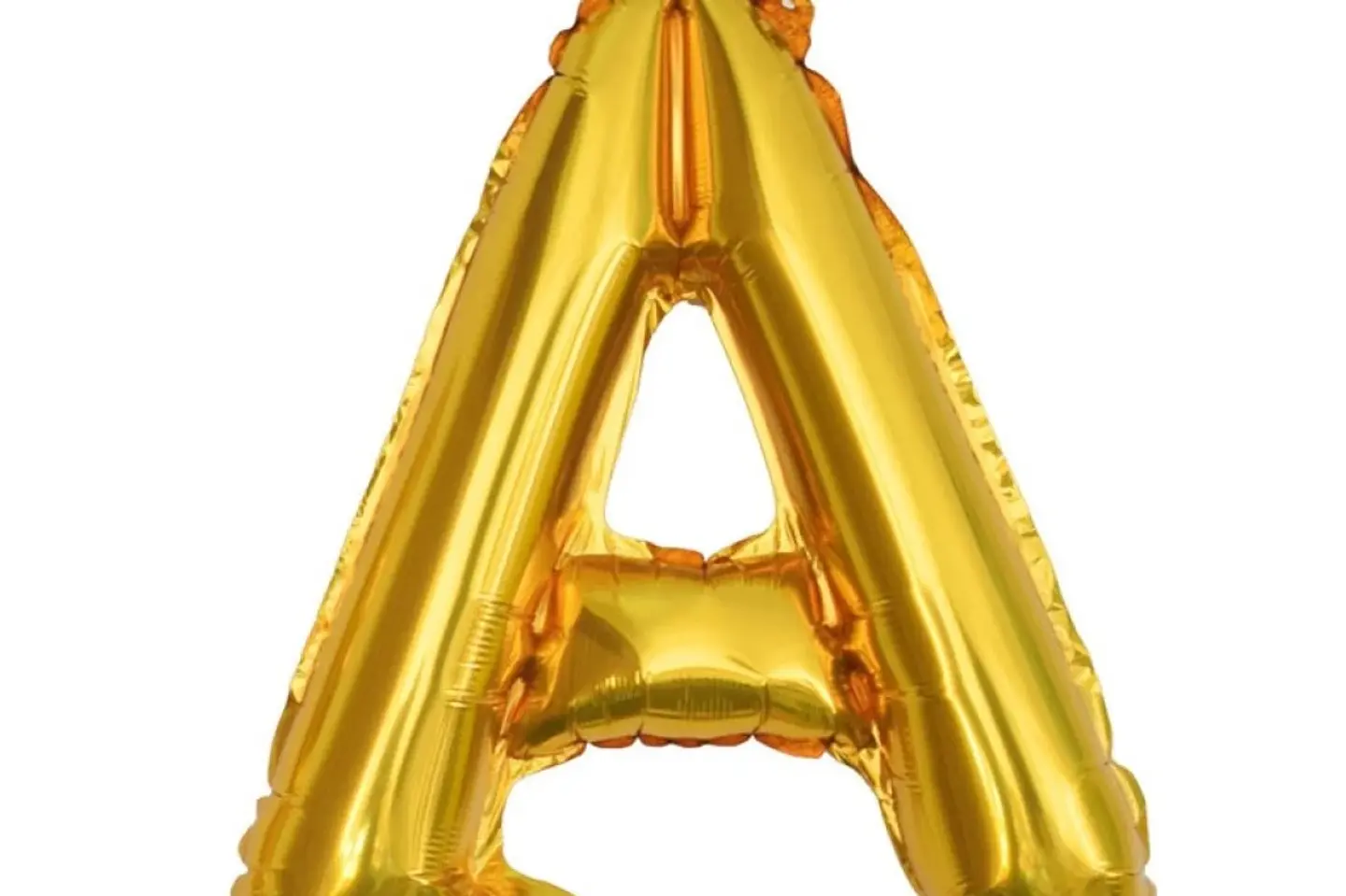 بالون حرف ا ذهبي