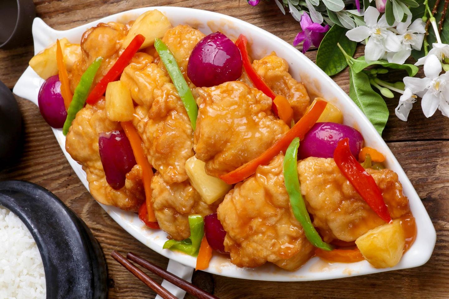 سمك مع صلصه المحار