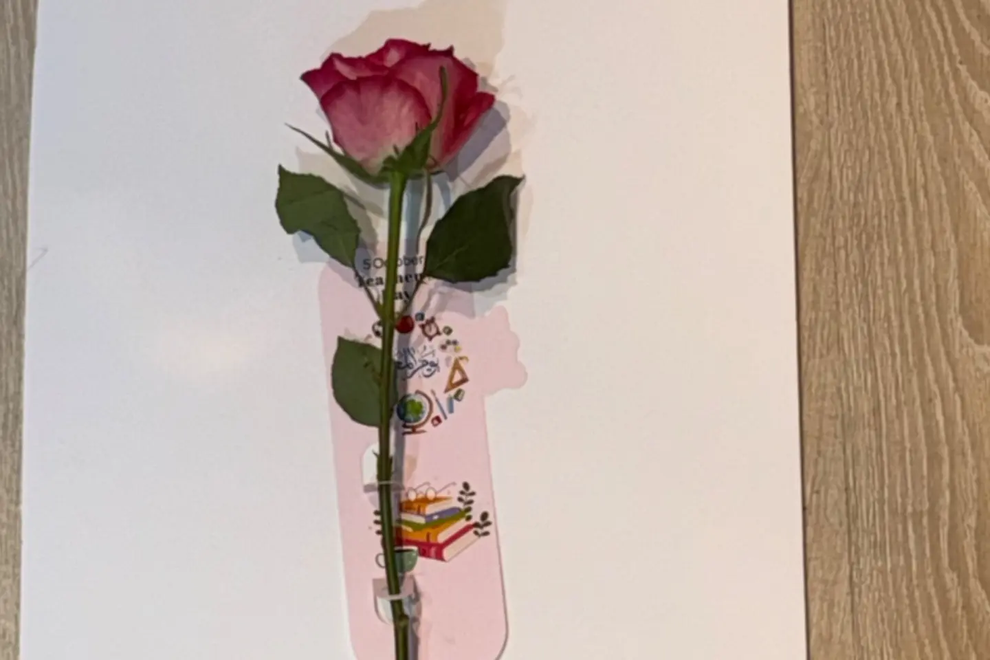 Rose With The Phrase Teacher's Day 3