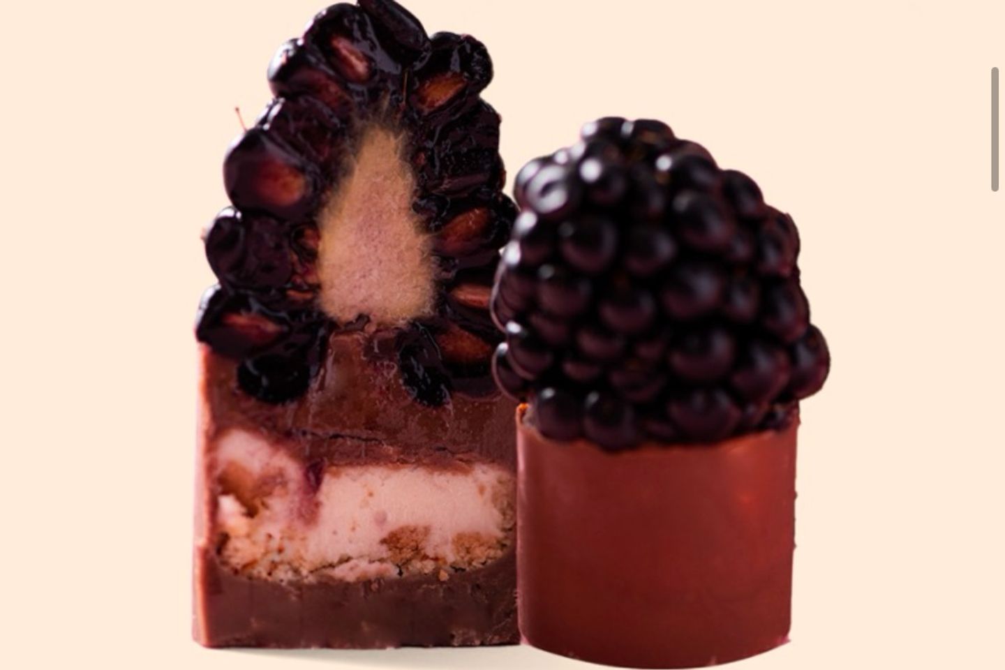 Mini Cheesecake With Blackberries