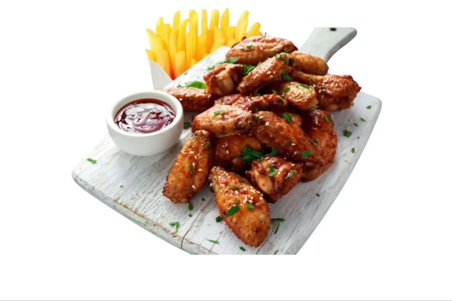 أجنحه الدجاج المشوية