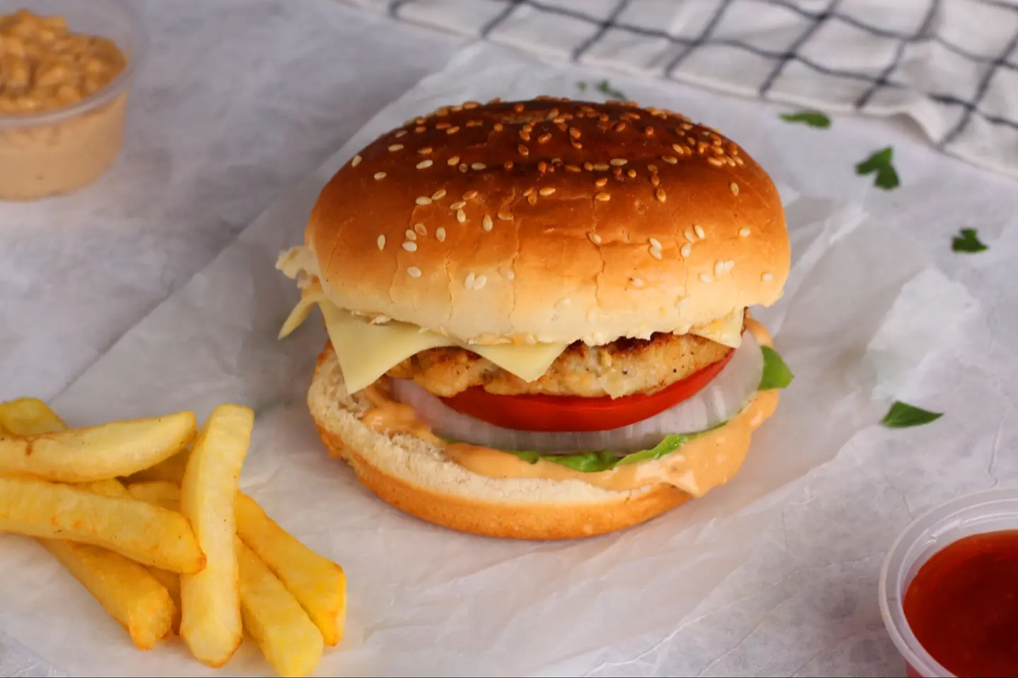 Original Chicken Cheeseburger Sandwiches