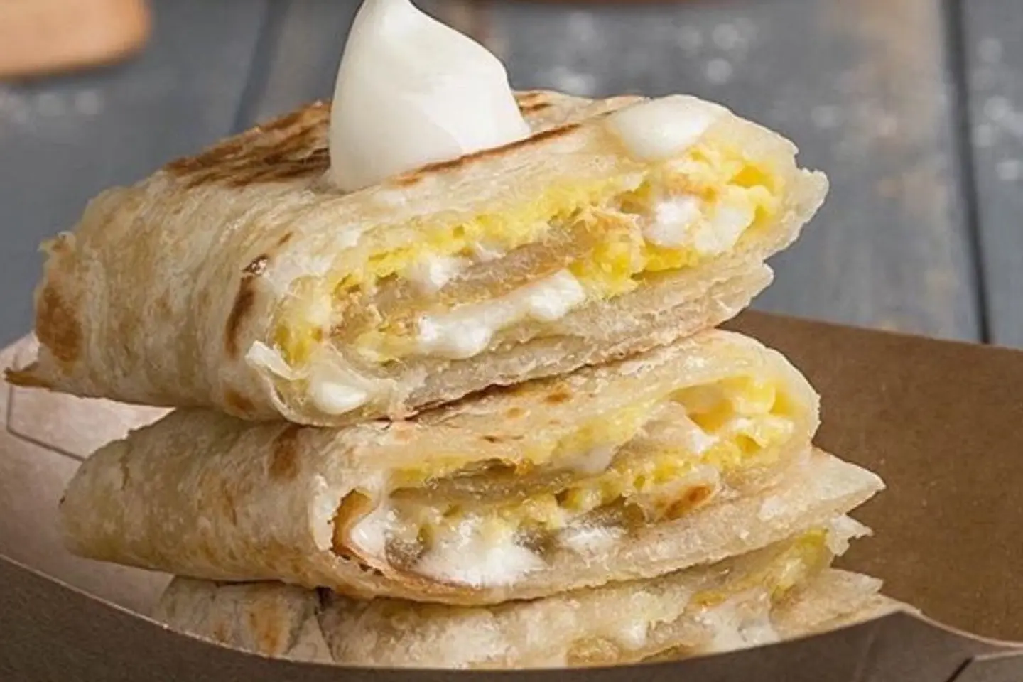 Kiri Cheese Egg Chpati