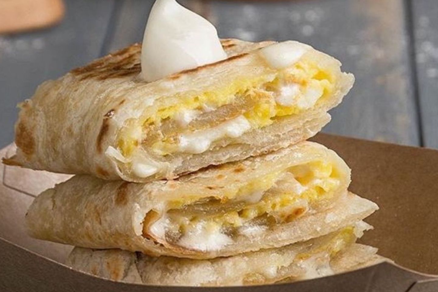 Kiri Cheese Egg Chpati