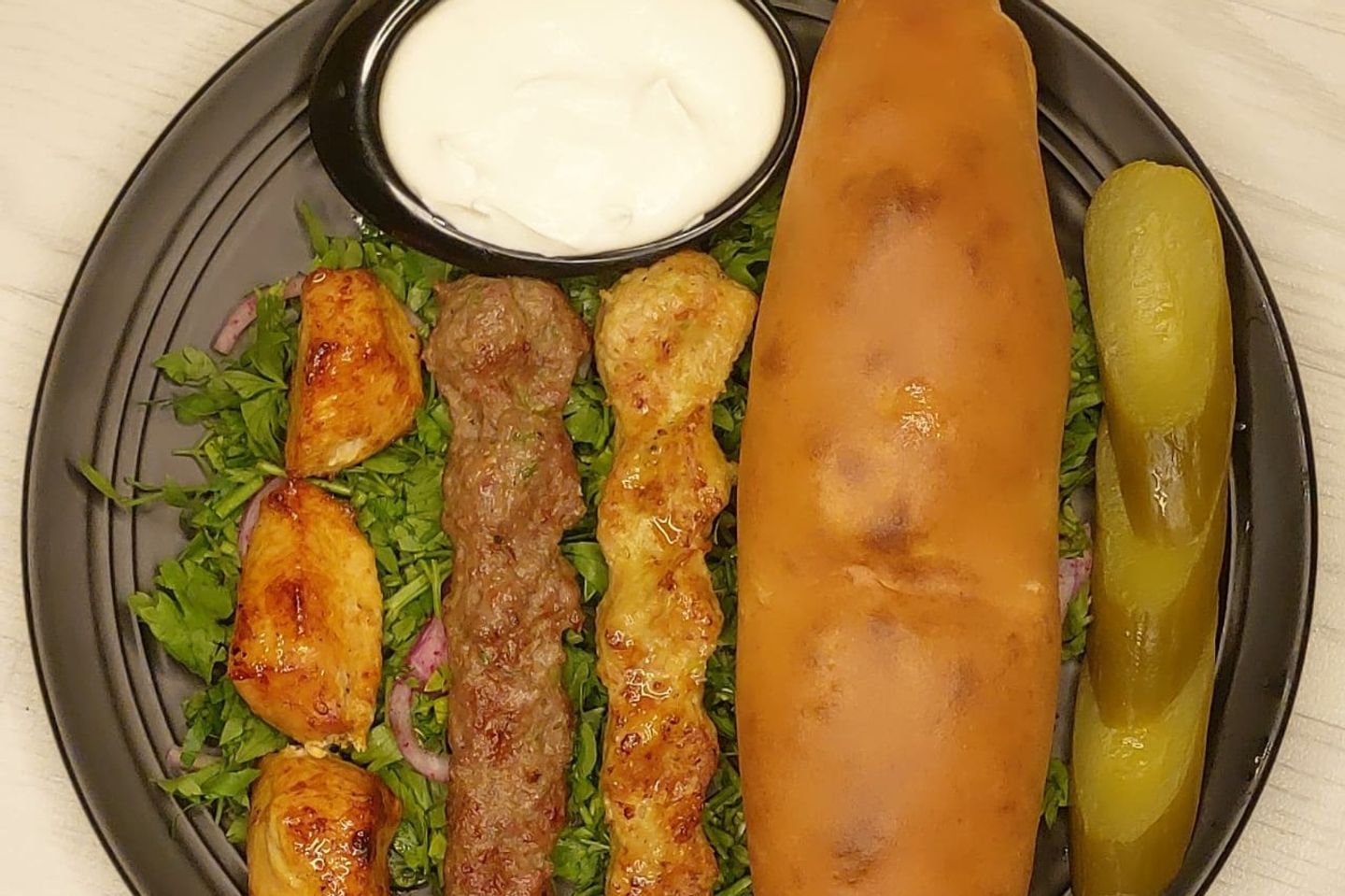 فطيرة كباب لحم بالبنة بالعجين(بالفرن)