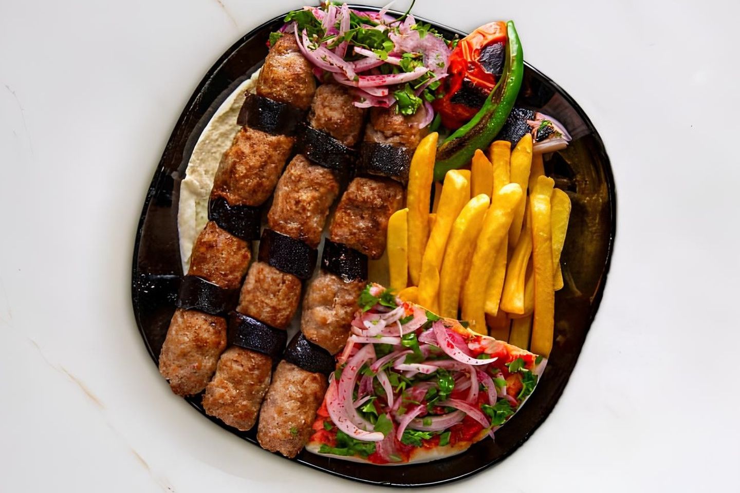 Kebab With Eggplant Chicken
