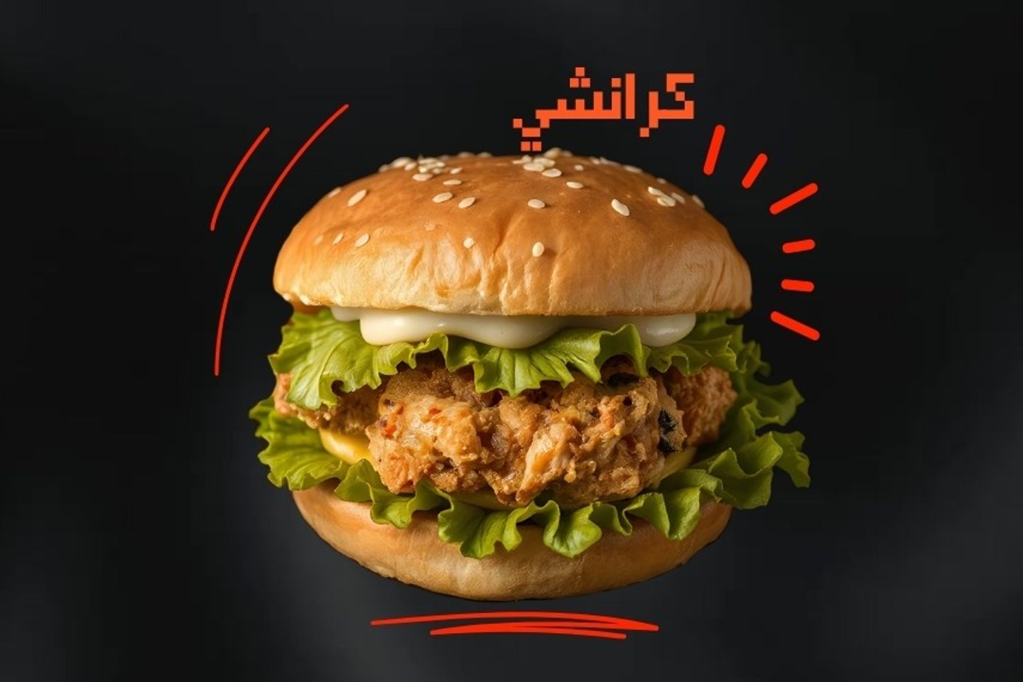 برجر دجاج كرانشي