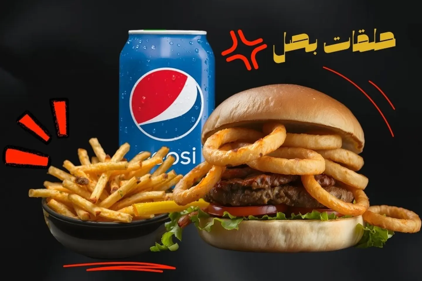 Onion Rings Beef Meal