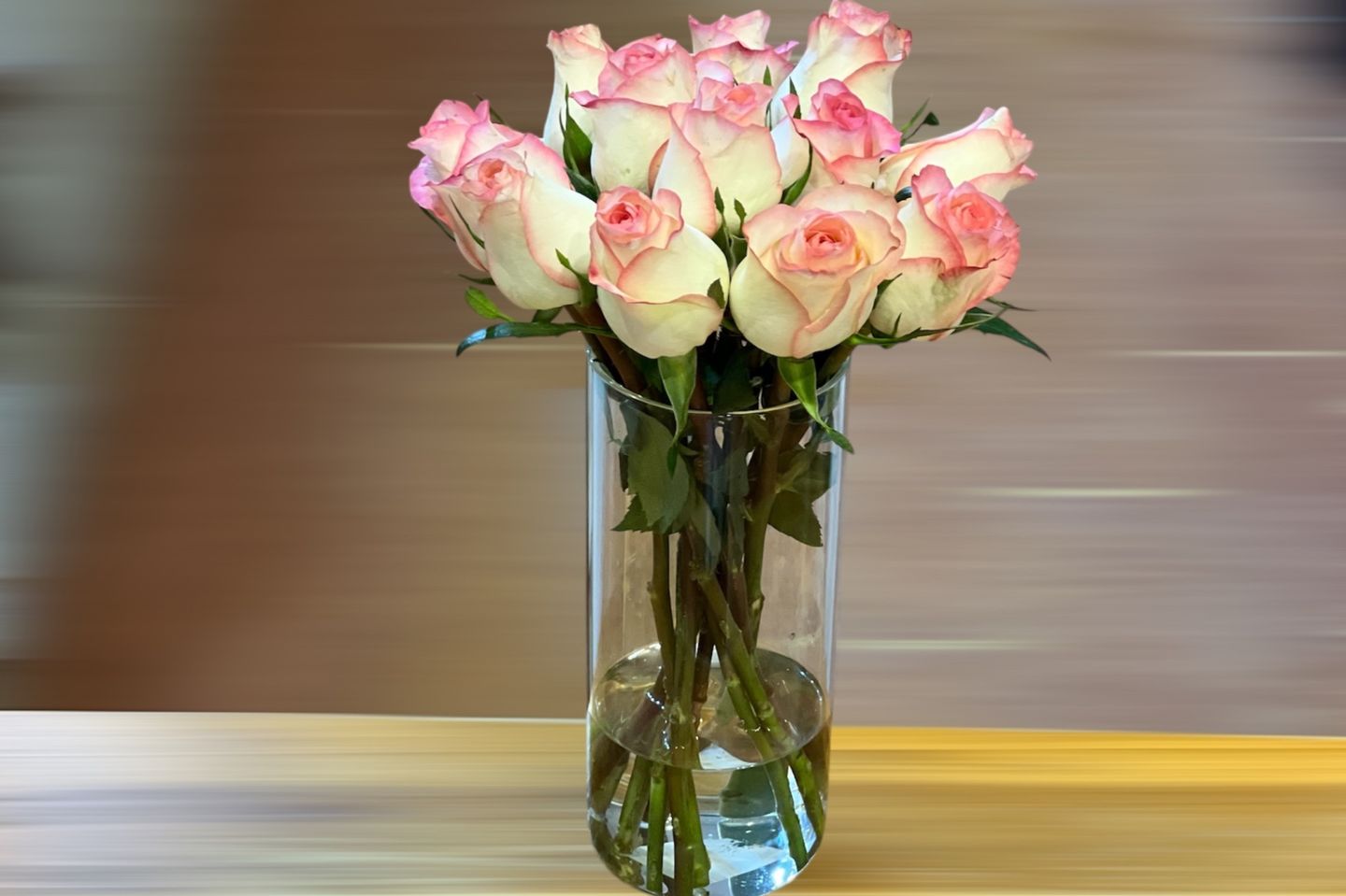 Pink Rose Vase