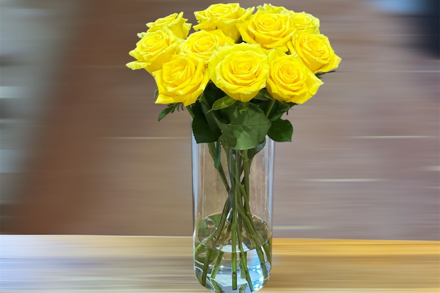 Yellow Rose Vase