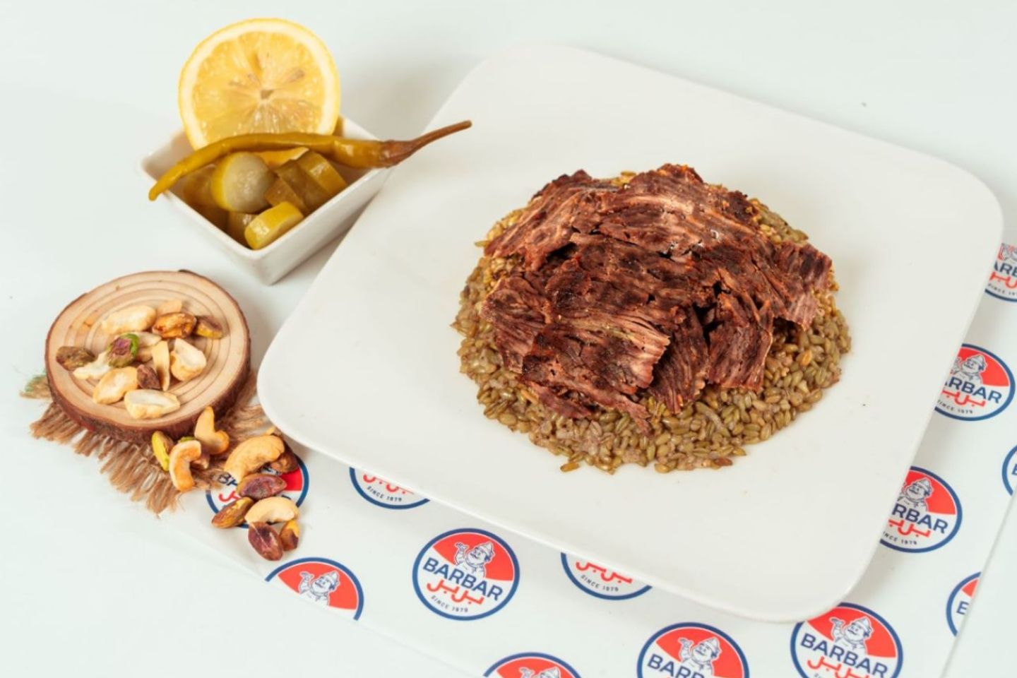 Freekeh With Beef Shawarma