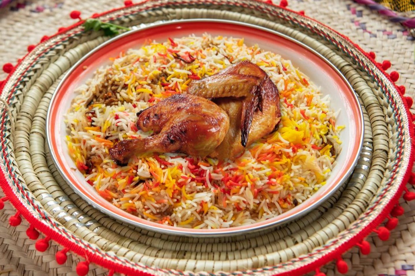 نص دجاج شواية حار ارز ديناميت