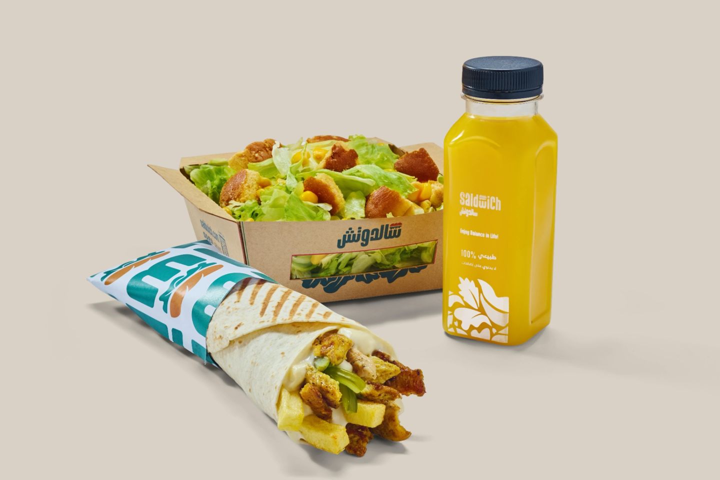 Grilled Shawarma Meal With Salad