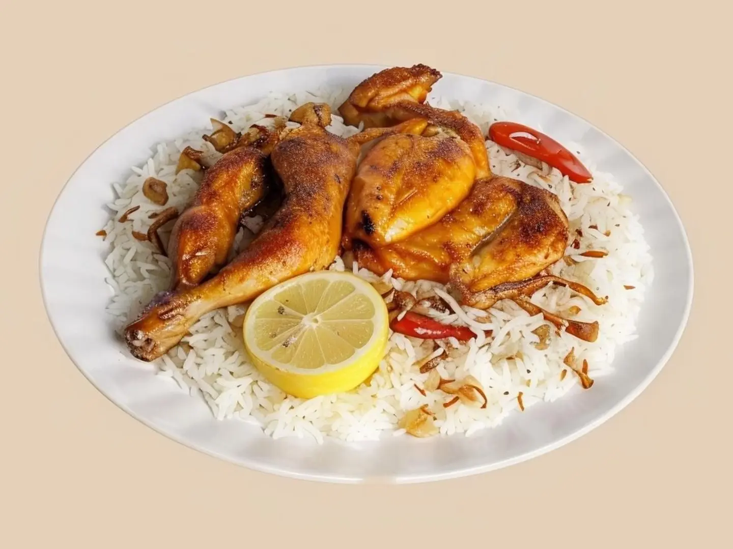 نصف حبة مظبي رز شعبي