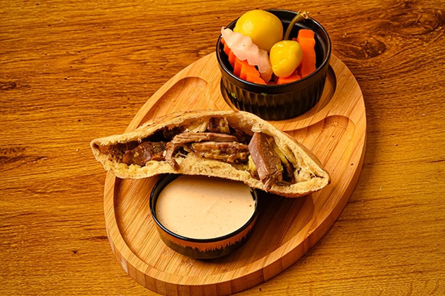 Meat From The Sheep Head Sandwich