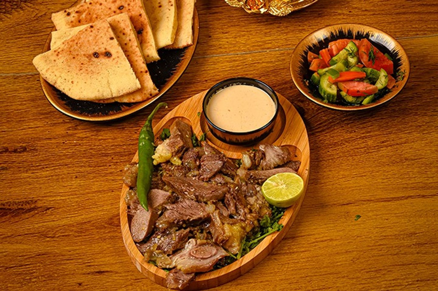 Meat From The Sheep Head Plate