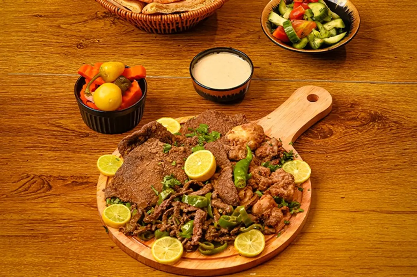 صحن مكس مع المخ