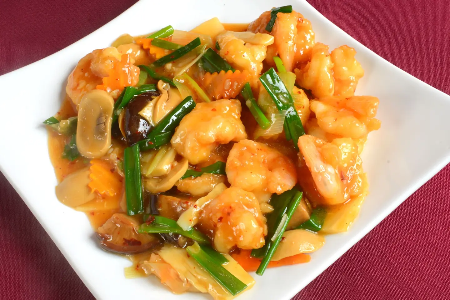 Shrimp With Black Mushroom & Bamboo Shoots