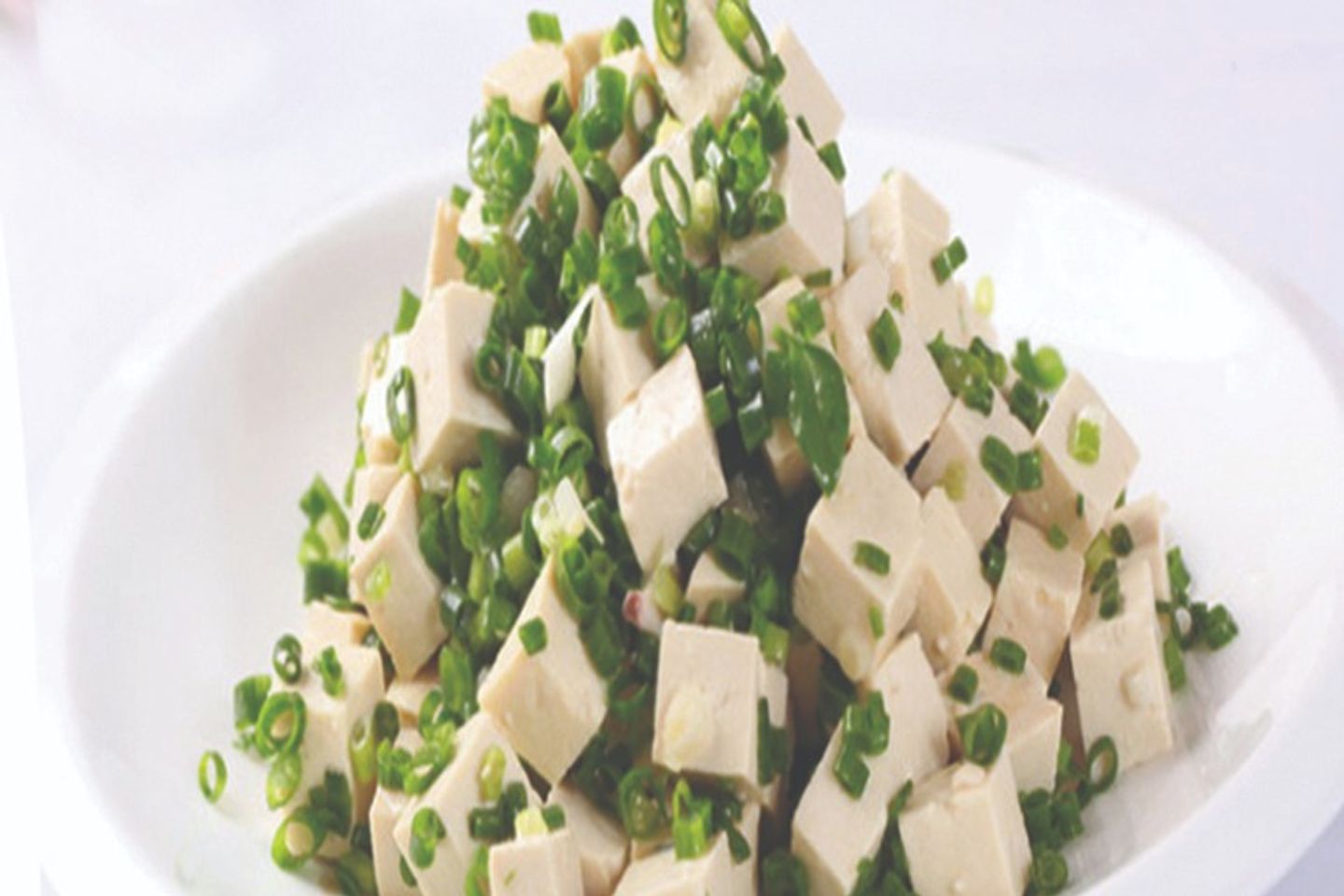 Tofu With Green Onion Salad