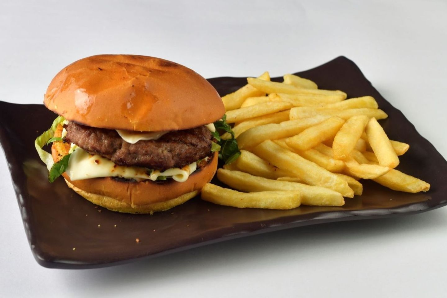 Beef Burger With Cheese E