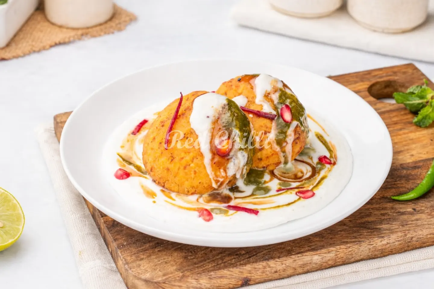 Classic Aloo Tikki Chaat