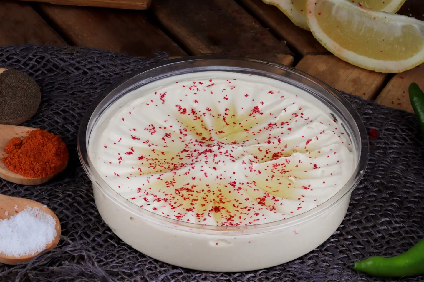Small Plate Of Hummus
