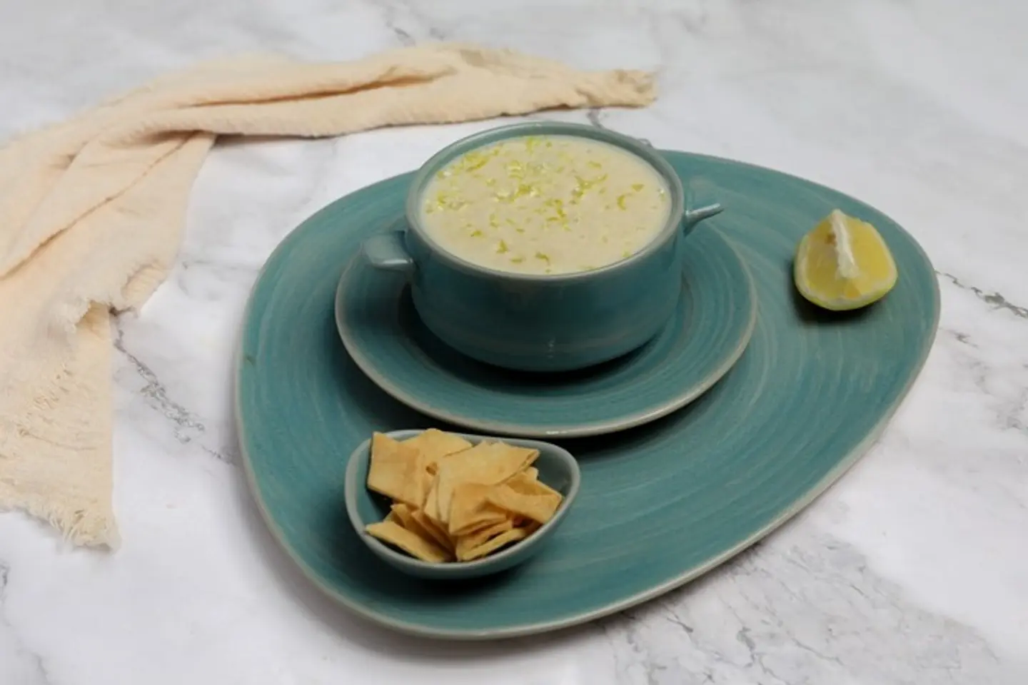 شوربة كريمة السمك والروبيان