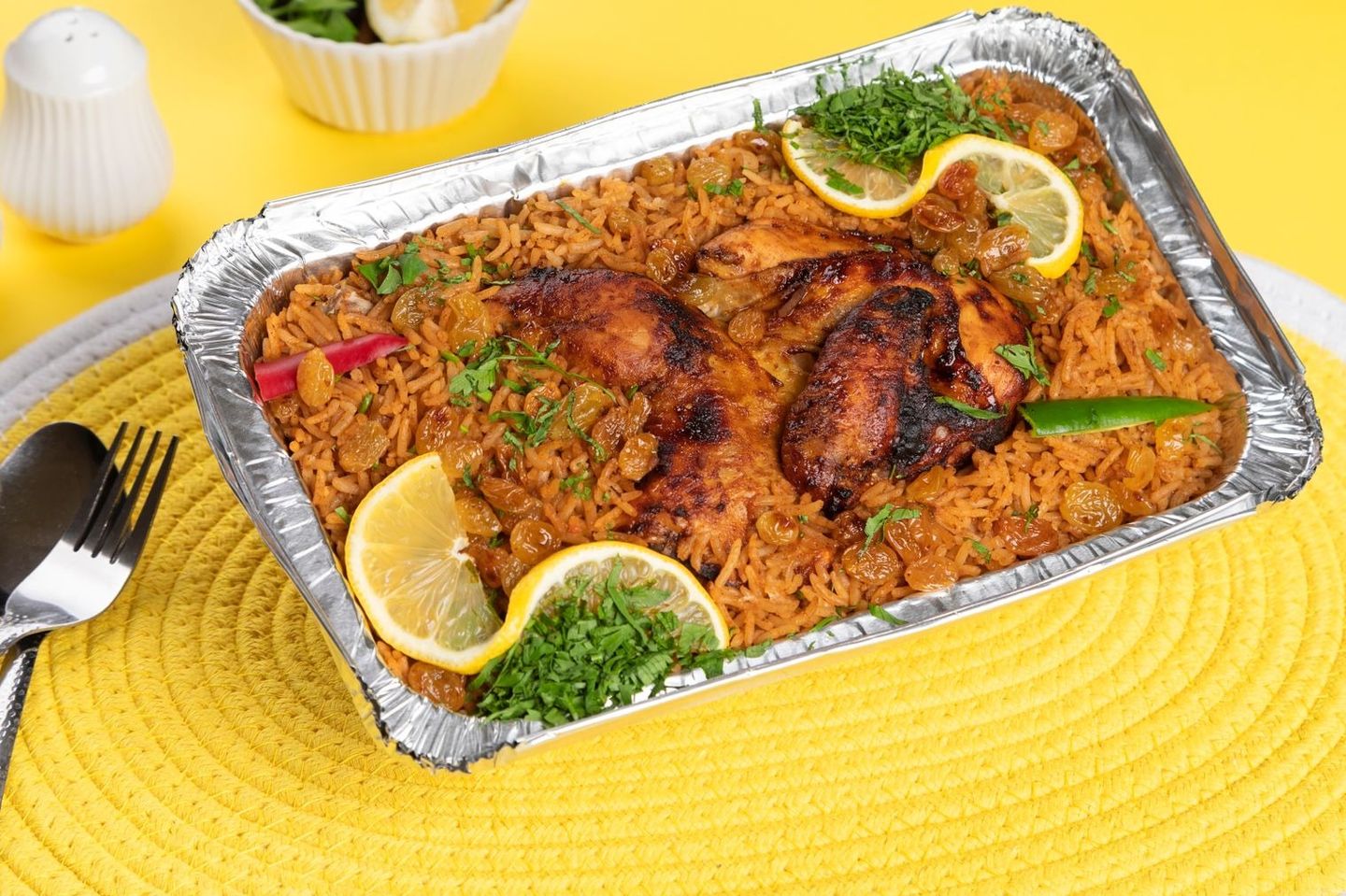 كبسة دجاج - نص حبة