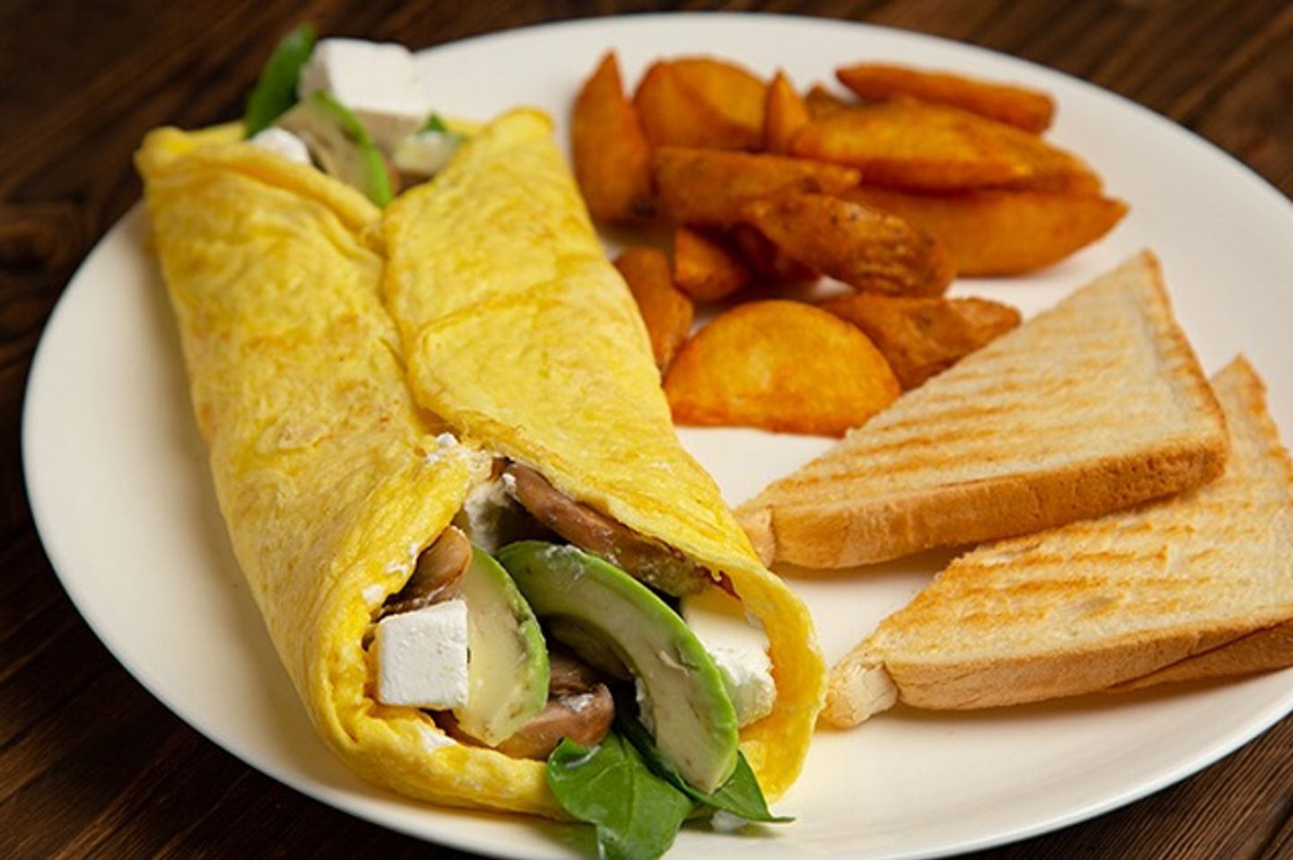Spinach And Avocado Omelette