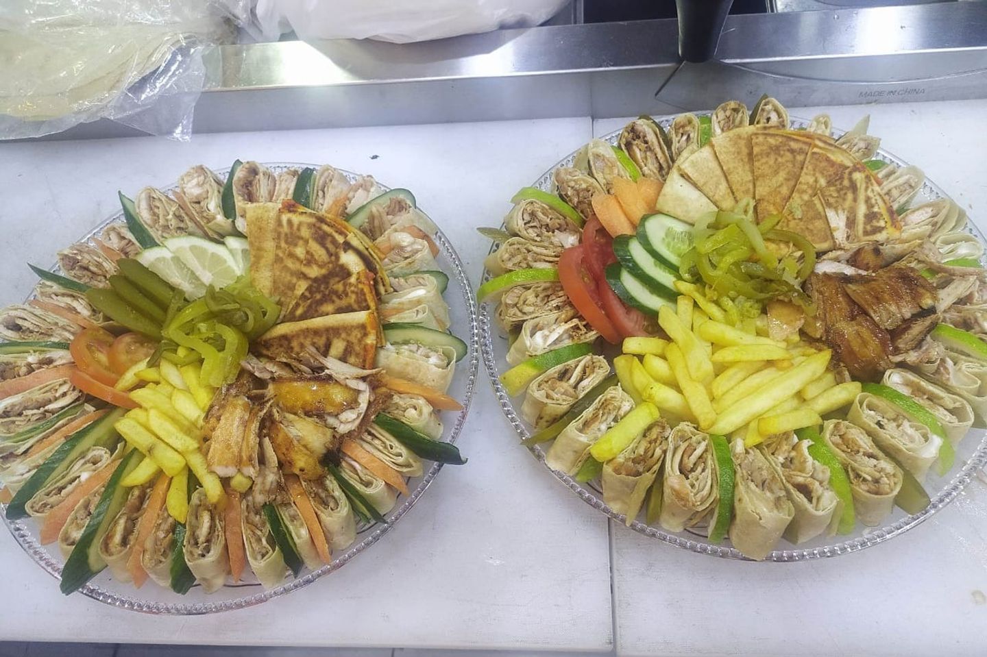 صحن شاورما عربي وسط٢١قطعة