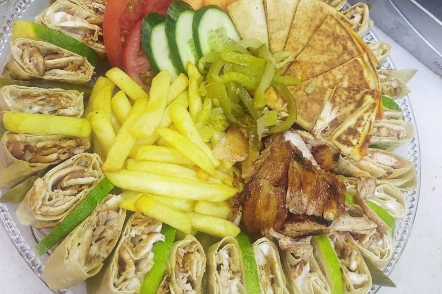 صحن شاورما عربي كبير ٢٨قطعة