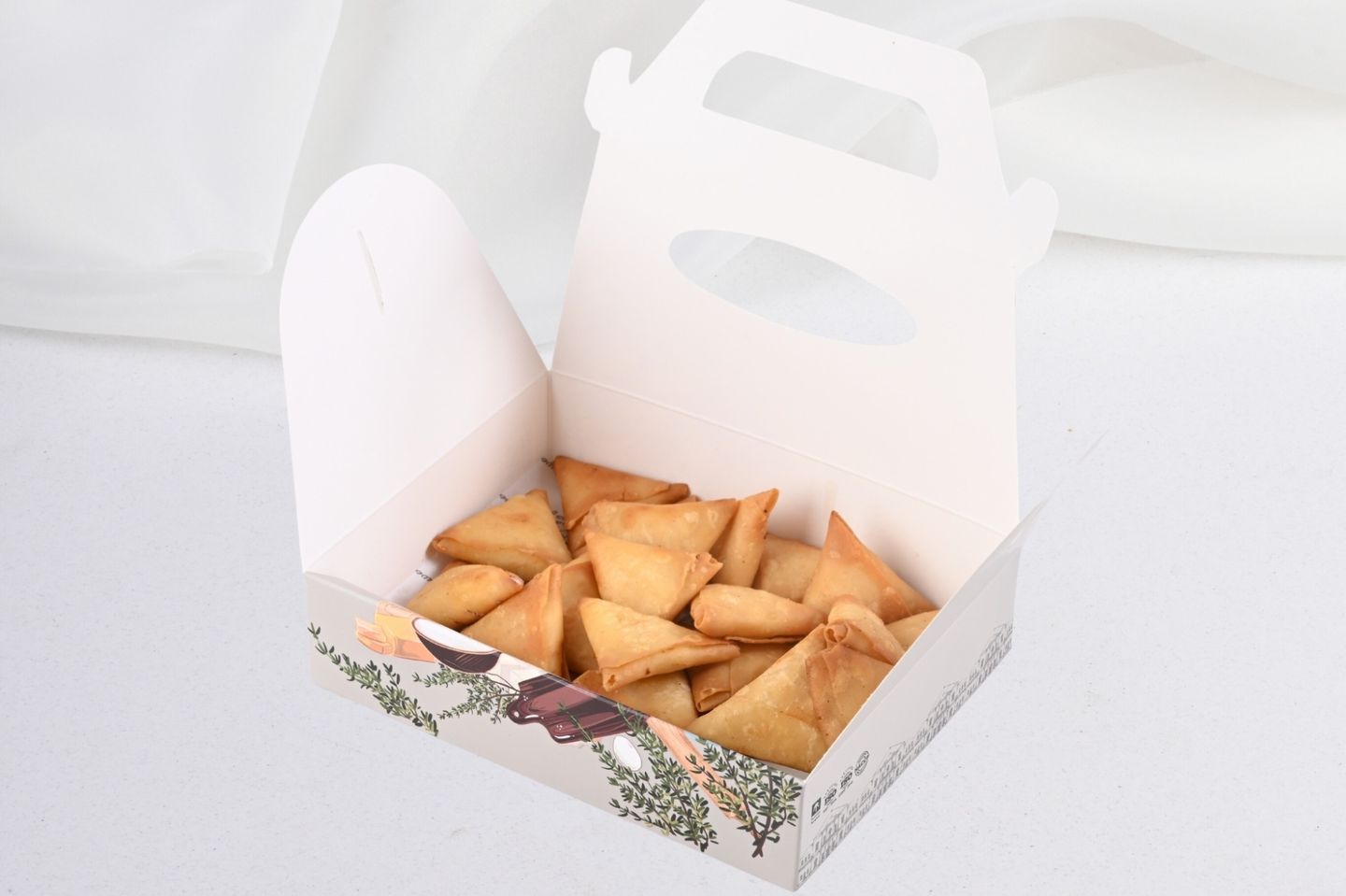 Mini Sambosa With Kiri Cheese