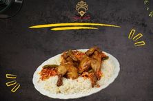 حبة مقلي مع رز بشاور