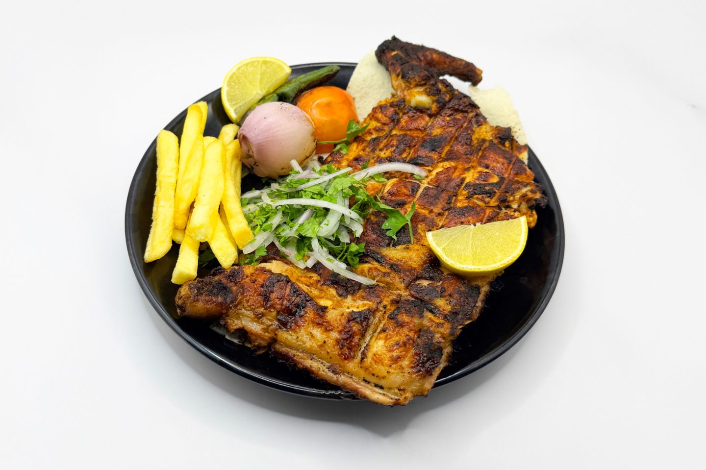 نص حبة على الفحم