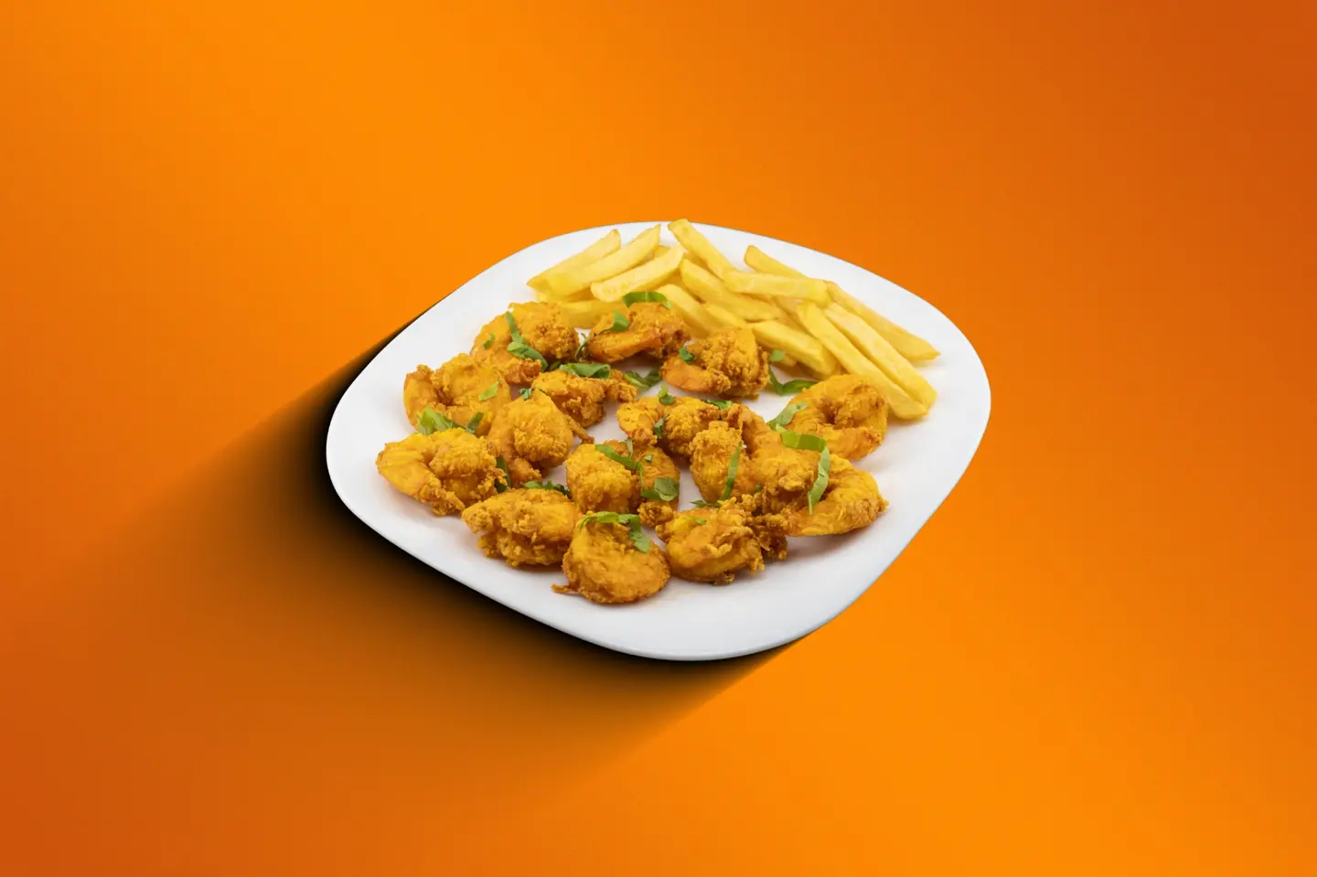 صحن جمبري مقلي جامبو وسط