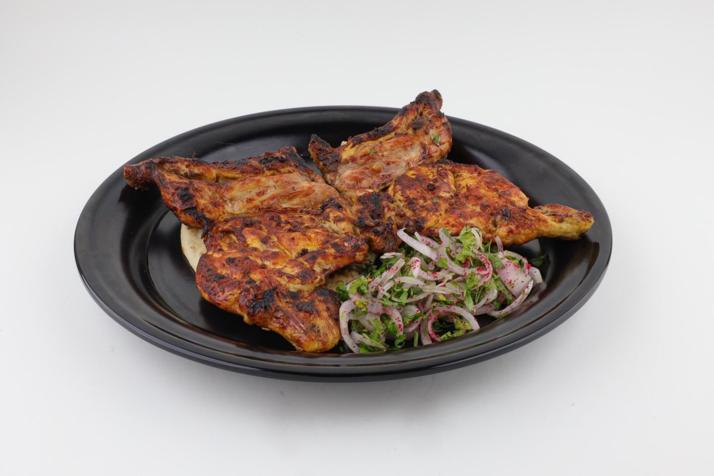 Plain Chicken On Charcoal