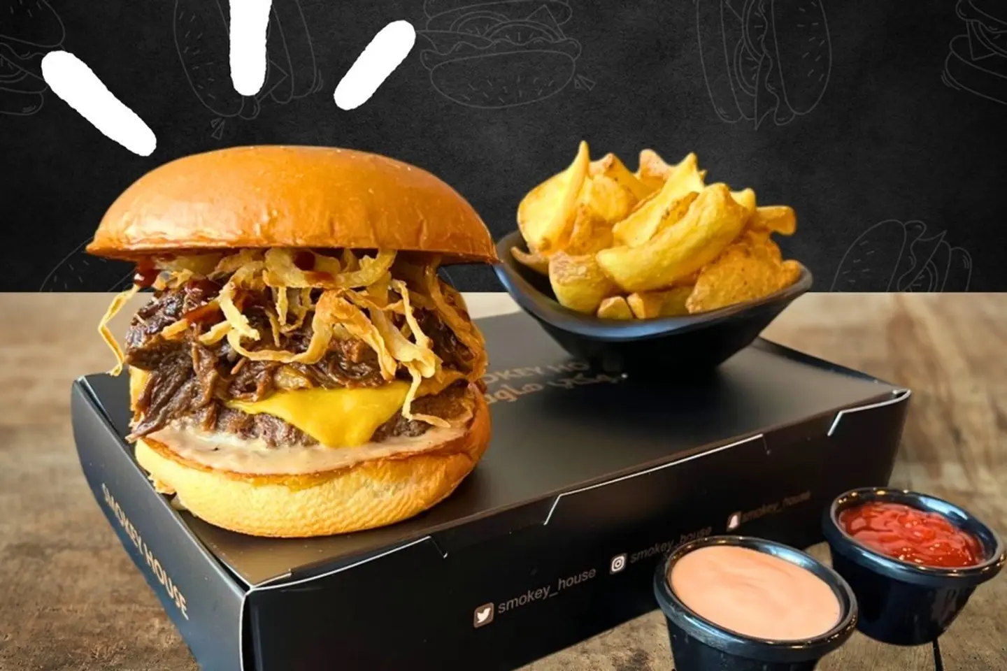 Smokey House Special Burger