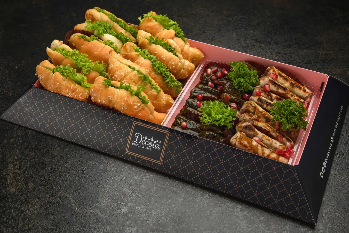 Mix Croissant Sandwich Assorted + Grape Leaves