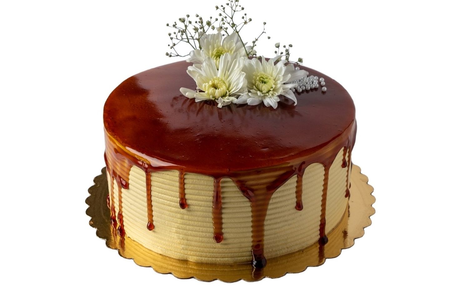 Naked Caramel Cake