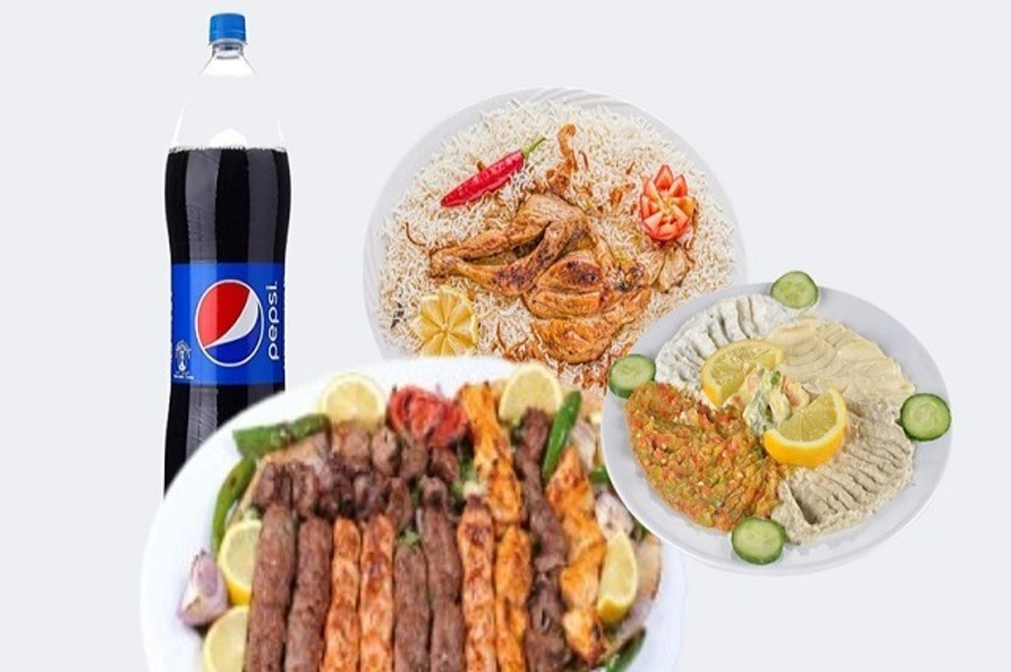 طبق مشكل مشاوي ليمونه