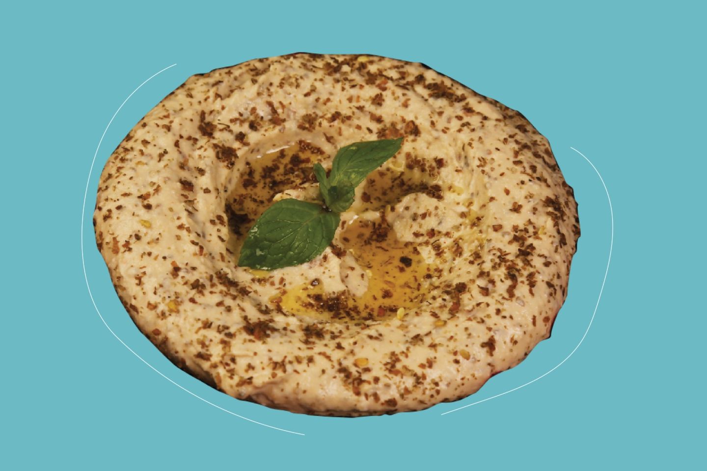 حُمص فرح بالزعتر البري