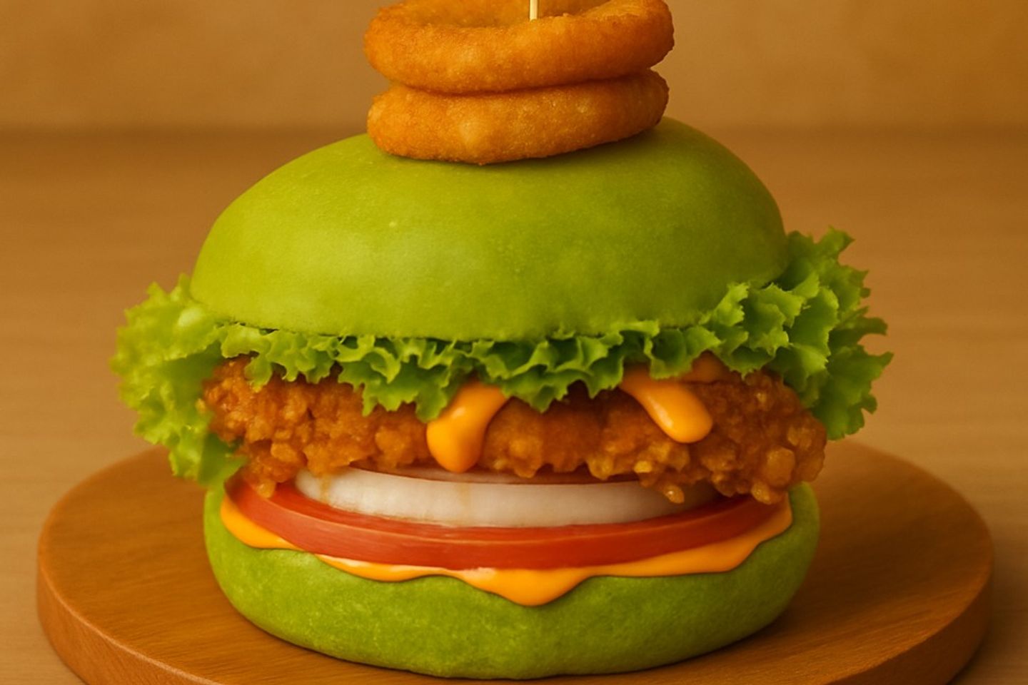 Green Chicken Burger