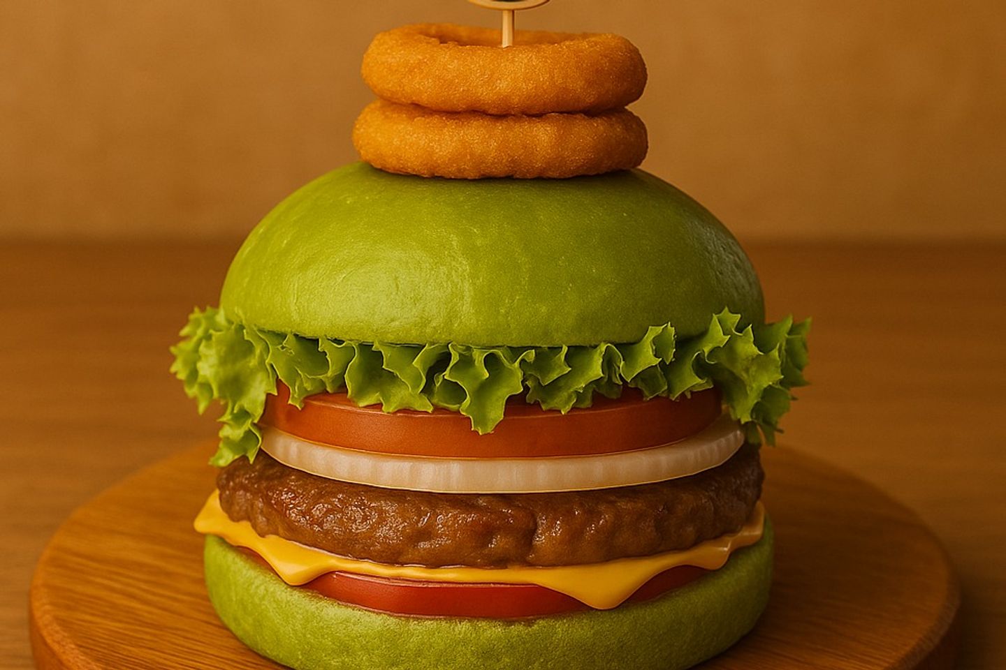 Green Beef Burger