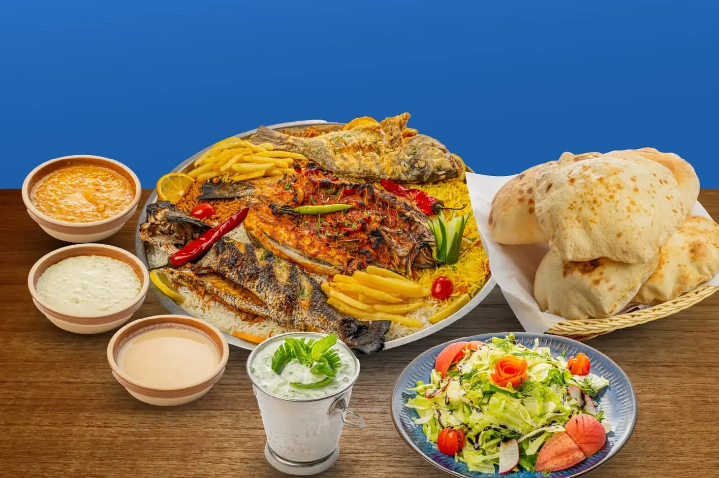 صحن اسماك 3 اشخاص