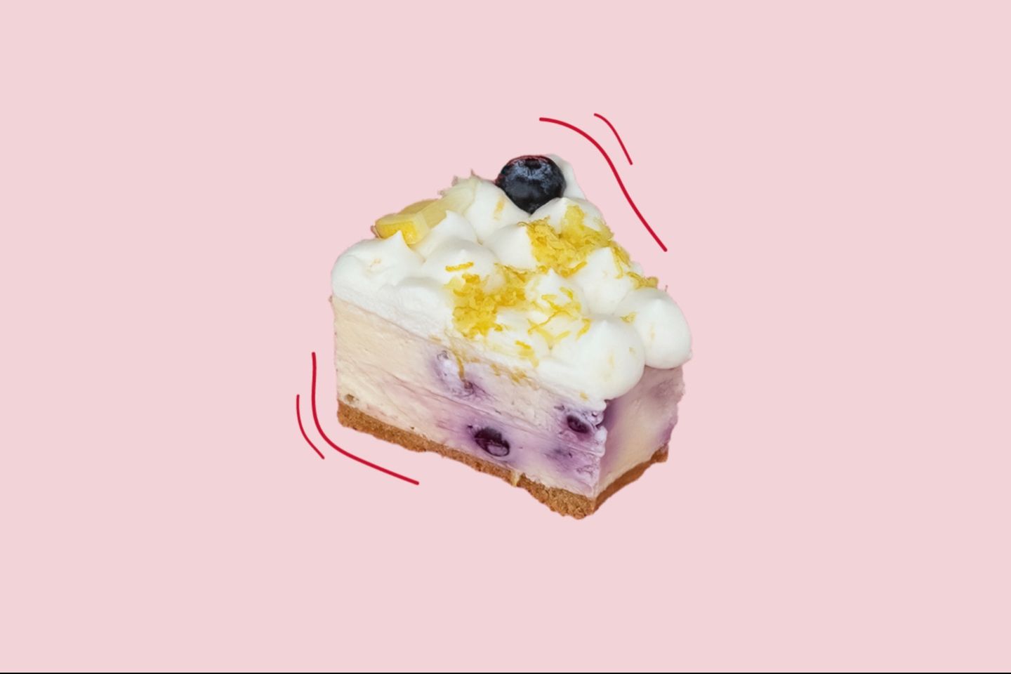 Blue Cheescake Slice