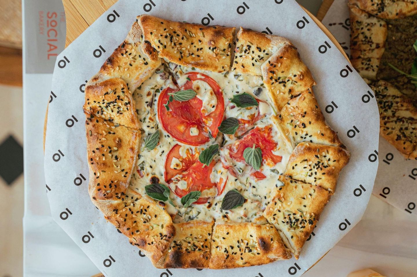 Mixed Cheese And Olive Galette