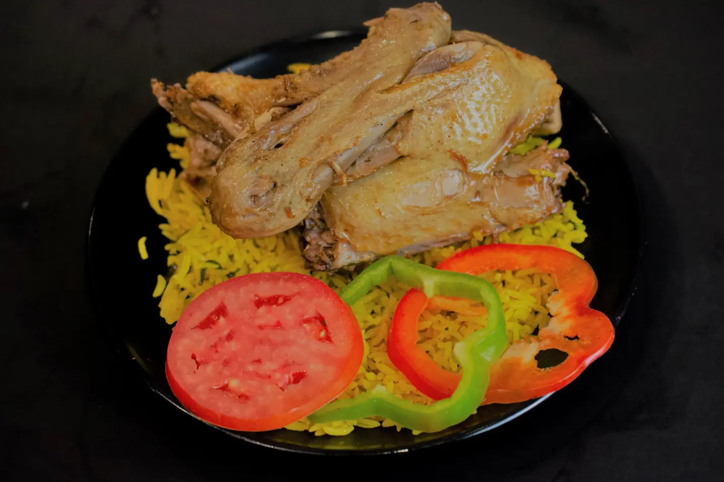 ربع بط صدر رز وخضار