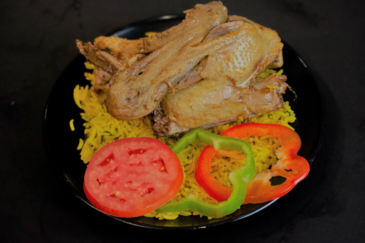 ربع بط صدر رز وخضار